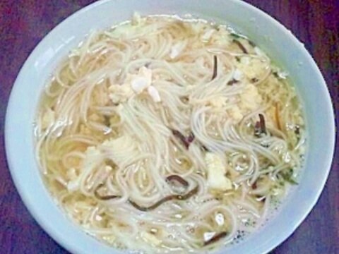 かんたん！塩昆布にゅうめん